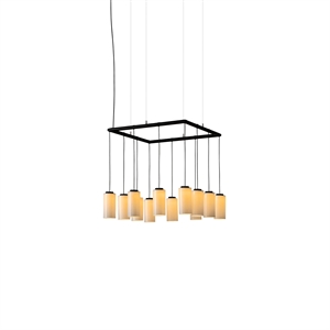 Santa & Cole Cirio Cuadrada Pendel Hvid/Porcelæn