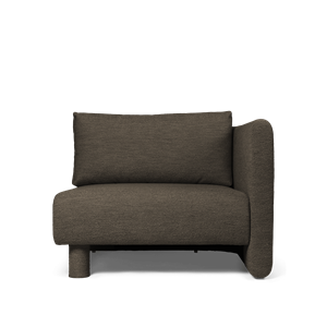 Ferm Living Dase Modul Sofa Højre Soft Bouclé/Mørkebrun