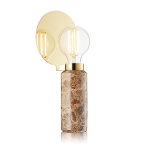 Design By Us Blindspot Bordlampe Lysebrun/Emperador Marble