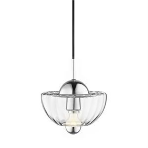 Design By Us Lotus Pendel Klar/Krom