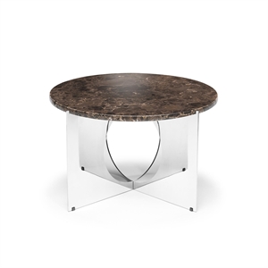 Design By Us This Is Art Sofabord Krom/Brun Marmor