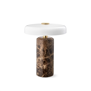 Design By Us Trip Transportabel Lampe Dark Emperador Marble/Glossy Opal
