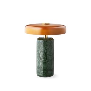 Design By Us Trip Transportabel Lampe Moss Marble/Amber