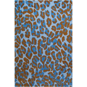 Decotique Leopard Gulvtæppe 180x270 cm Blå