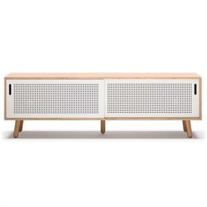 Department Ray TV Bænk 180 cm Eg/Hvid