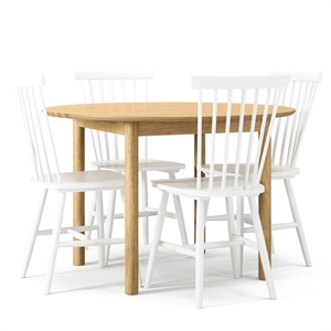 Department Wood Spisebordssæt Eg/Hvid