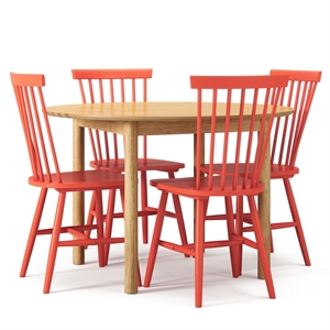 Department Wood Spisebordssæt Eg/Orange