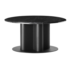 Design By Us Hard To Resist Sofabord Ø80 Sort/Sort Marmor