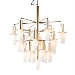 Design by Us Harakiri Lysekrone Guld/Opal