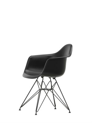 Vitra Eames Plastic DAR Spisebordsstol RE Deep Black/Sort