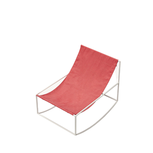 Valerie Objects Rocking Chair Hvid/Rød