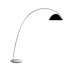 Estiluz Pluma Gulvlampe Sort