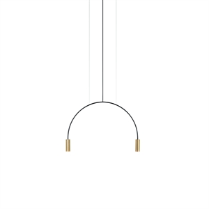 Estiluz Volta 2 Pendel 3000K Sort/Satin Guld