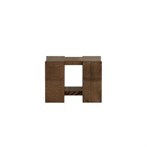 Rye Sleep Etagére Sidebord Lille Røget Rød Eg