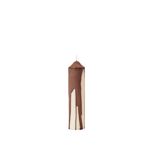 Ferm Living Dryp Pillar Stearinlys H20 Dark Chocolate