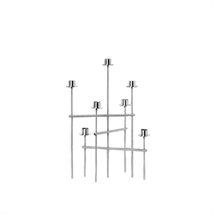 Ferm Living Elysia Lysestage Børstet Rustfrit Stål