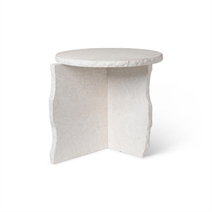 Ferm Living Mineral Sculptural Sofabord Bianco Curia Marmor