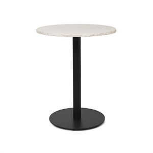 Ferm Living Mineral Café Bord Ø60 Bianco Curia Marmor