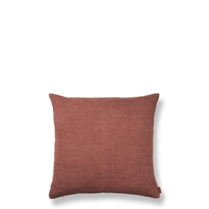 Ferm Living Heavy Linen Pude Berry Red