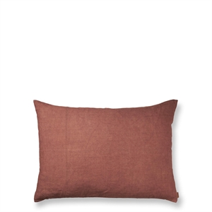 Ferm Living Heavy Linen Pude Stor Berry Red