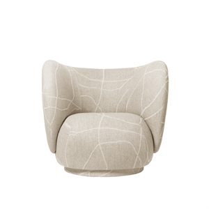 Ferm Living Rico Lænestol Med Swivel Can Lis/Sand