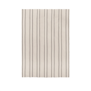Ferm Living Twill Sengetæppe Double Off White/Sort