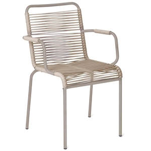 Fiam Mya Spaghetti Havestol Med Armlæn Cappuccino/Taupe