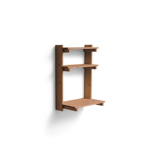 Form & Refine Beam Kontor Væghylde 3 Dyb Brun Fyrretræ