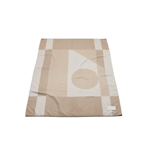 FORMARKIVET Big Logo Tæppe Pale Beige/Sand Beige