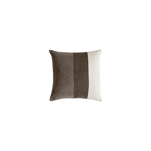 FORMARKIVET Big Logo Pude 55x55 Pale Beige/Umber Brown