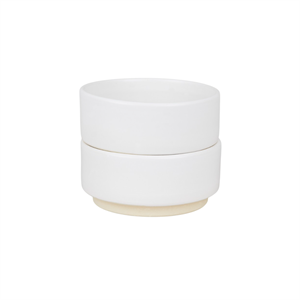 Frama Otto Ceramic Skål Sæt af 2 Medium Hvid
