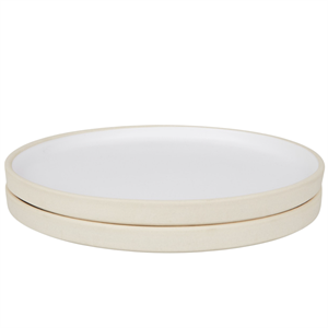 Frama Otto Ceramic Tallerken Sæt af 2 Stor Hvid