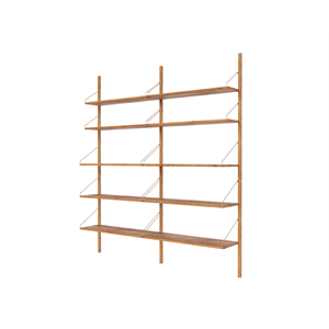 Frama Shelf Library Double Section Reol 185,2x80 Natural Eg