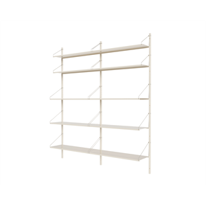 Frama Shelf Library Double Section Reol 185,2x80 Varm Hvid