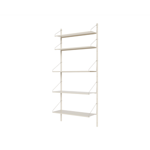 Frama Shelf Library Single Section Reol 185,2x80 Varm Hvid