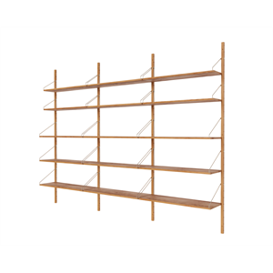Frama Shelf Library Triple Section Reol 185,2x80 Natural Eg