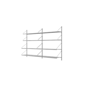 Frama Shelf Library Double Section Reol 108,4x80 Rustfri Stål