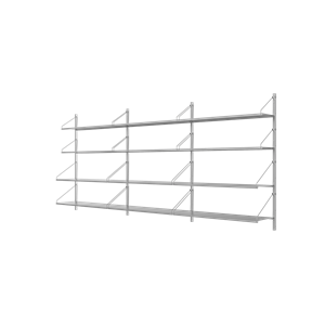 Frama Shelf Library Triple Section Reol 108,4x80 Rustfri Stål