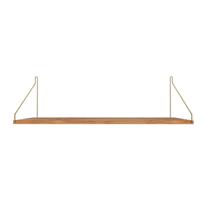 Frama Single Shelf Hylde 27x80 Natural Eg/Messing