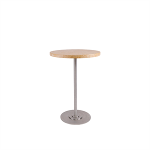 Frama Table 57 Spisebord Ø55 Yellow Limestone/Rustfri Stål