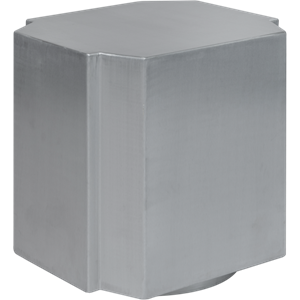 Louise Roe Funki 01 Skammel Børstet Aluminium