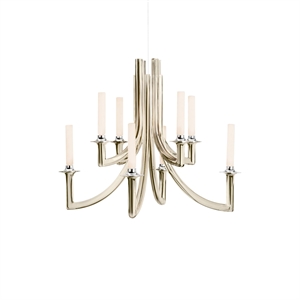 Kartell KHAN METAL Lysekrone Poleret Champagne