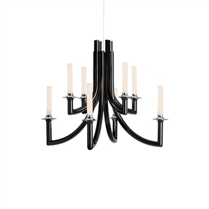 Kartell KHAN METAL Lysekrone Glossy Black
