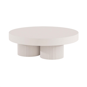 NORR11 Gear Round Sofabord Ø120 Chalk