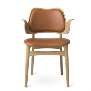 Warm Nordic Gesture Spisebordsstol med Sæde og Rygpolstring Hvid Olieret Egetræ/Silk 0250