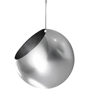 AYTM GLOBE Hanging Potteplante Ø17 Sølv