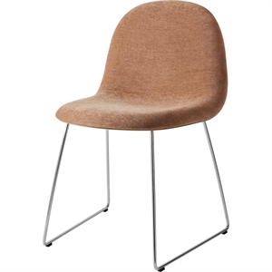 Gubi 3D Spisebordsstol Rustfri Stål/Amerikansk Valnød/Belsuede Special Dedar 132