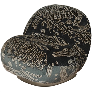 Gubi Pacha Lænestol Pearl Gold/Tiger Mountain Dedar 003