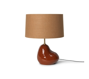 Ferm Living Hebe Bordlampe Lille Terracotta med Curry Skærm