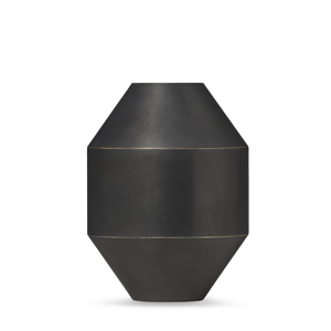 Fredericia Furniture Hydro Vase H20 cm Sort Oxideret Messing